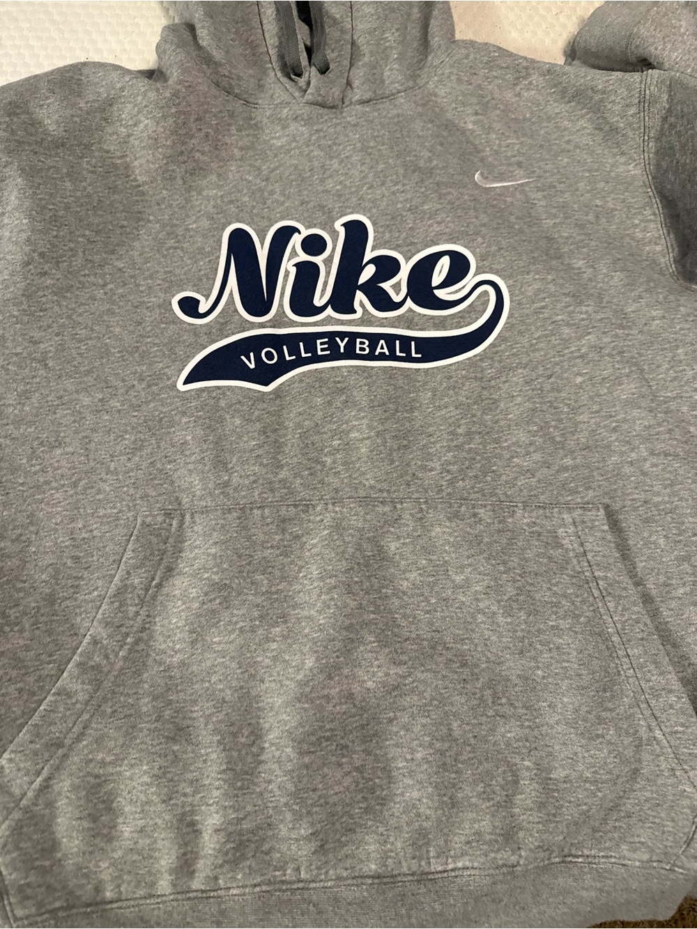 Nike Gray and Navy Volleyball Hoodie